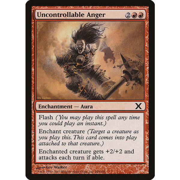 Magic: The Gathering Uncontrollable Anger (244) Lightly Played