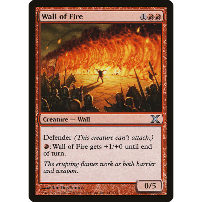 Magic: The Gathering Wall of Fire (247) Lightly Played
