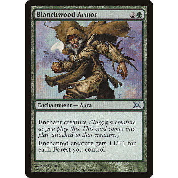 Magic: The Gathering Blanchwood Armor (253) Lightly Played