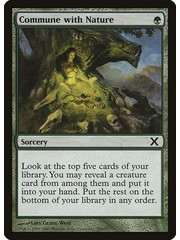 Magic: The Gathering Commune with Nature (256) Heavily Played