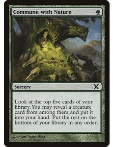Magic: The Gathering Commune with Nature (256) Heavily Played