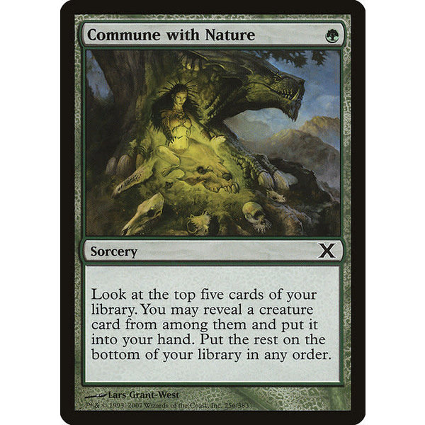 Magic: The Gathering Commune with Nature (256) Heavily Played