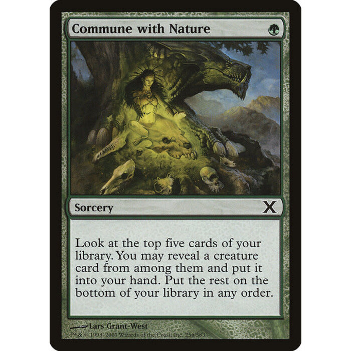 Magic: The Gathering Commune with Nature (256) Heavily Played