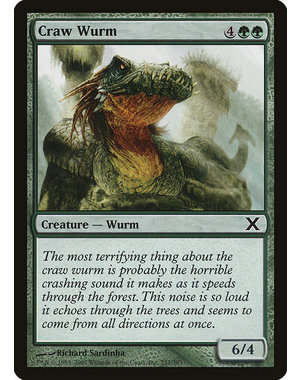 Magic: The Gathering Craw Wurm (257) Lightly Played
