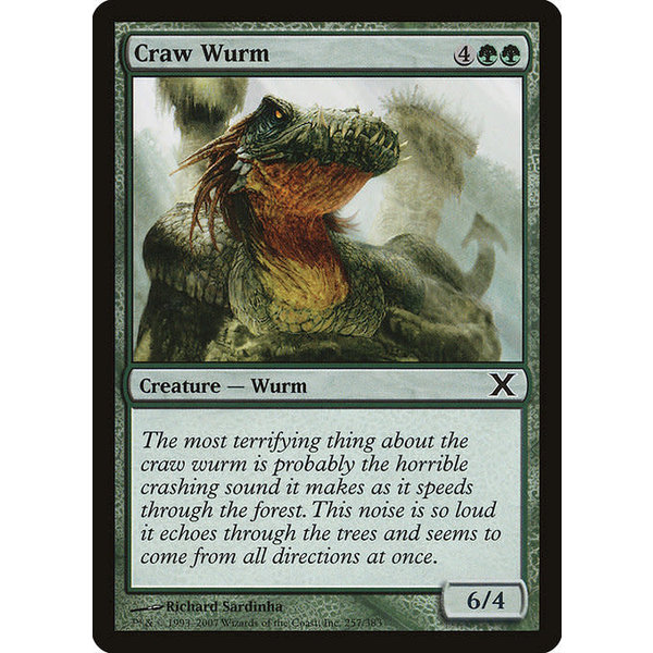 Magic: The Gathering Craw Wurm (257) Lightly Played