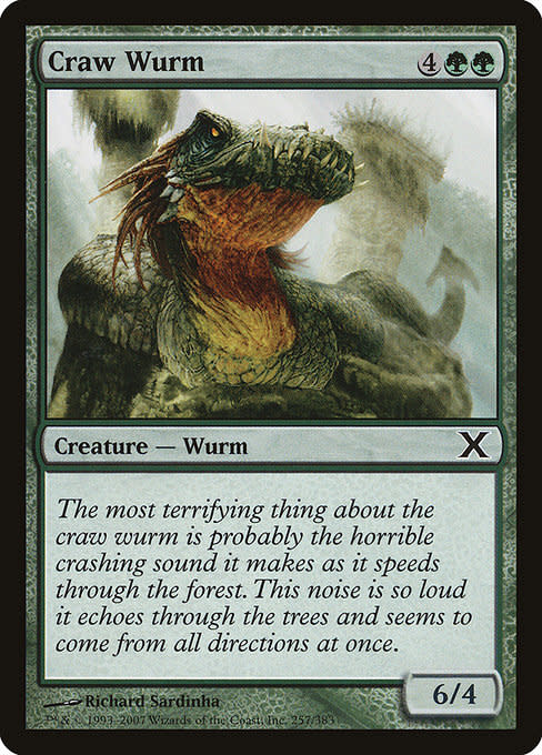 wurm cards mtg Boneyard [Innistrad] creatures your opponents control get Magic: The Gathering Craw Wurm