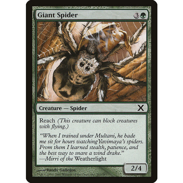 Magic: The Gathering Giant Spider (267) Lightly Played