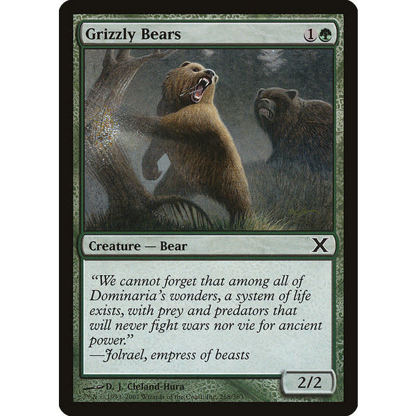 Magic: The Gathering Grizzly Bears (268) Lightly Played