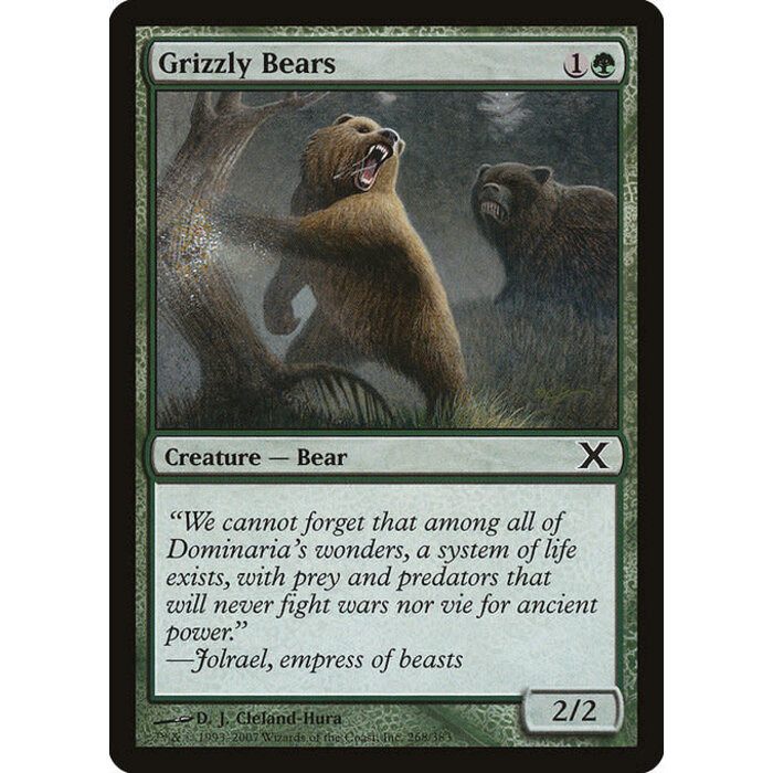 Magic: The Gathering Grizzly Bears (268) Lightly Played