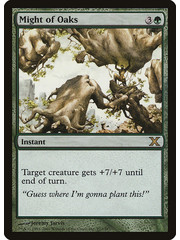 Magic: The Gathering Might of Oaks (277) Damaged
