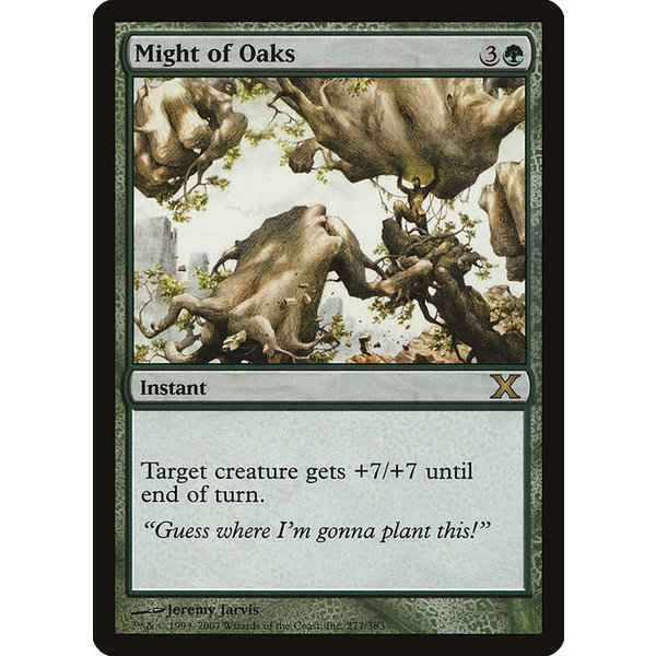 Magic: The Gathering Might of Oaks (277) Damaged