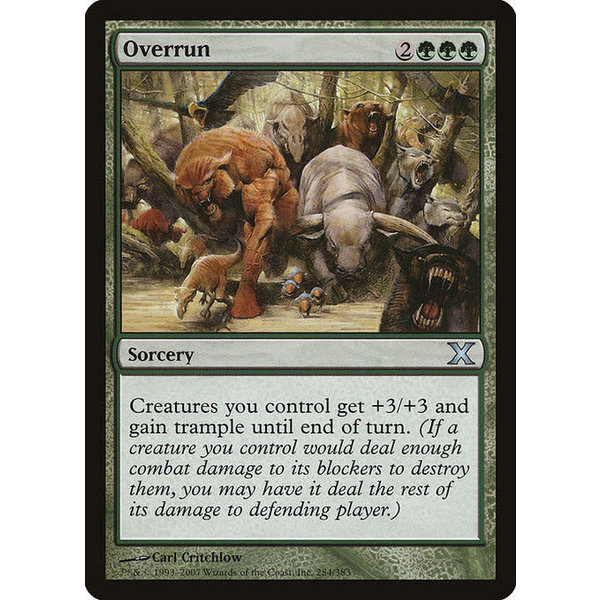 Magic: The Gathering Overrun (284) Heavily Played