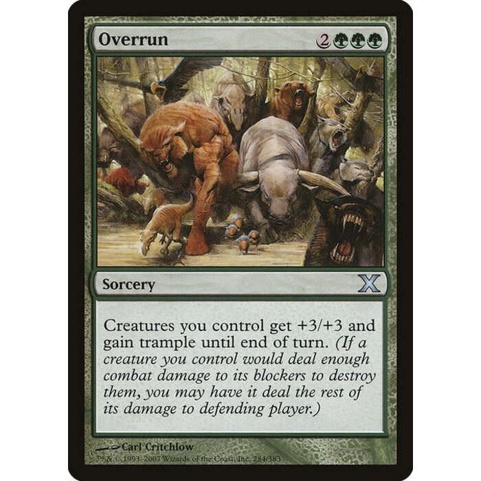 Magic: The Gathering Overrun (284) Heavily Played