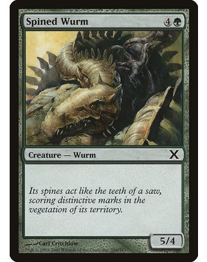 Magic: The Gathering Spined Wurm (298) Lightly Played