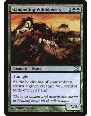 Magic: The Gathering Stampeding Wildebeests (300) LP Foil