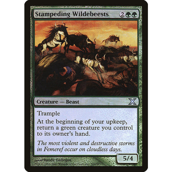 Magic: The Gathering Stampeding Wildebeests (300) Lightly Played Foil