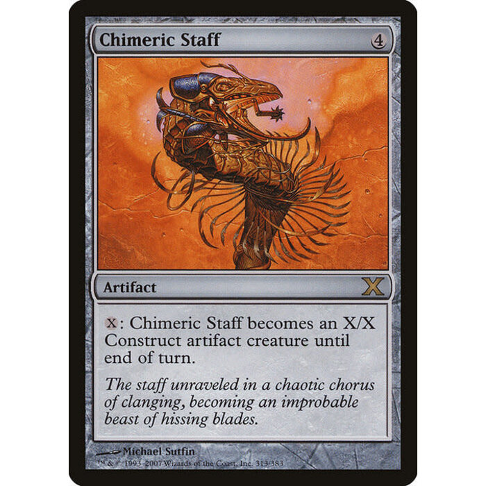 Magic: The Gathering Chimeric Staff (313) Lightly Played