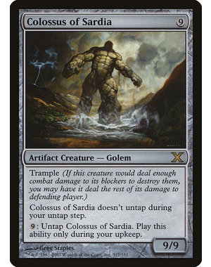 Magic: The Gathering Colossus of Sardia (317) Lightly Played