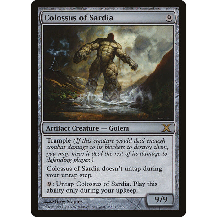 Magic: The Gathering Colossus of Sardia (317) Lightly Played