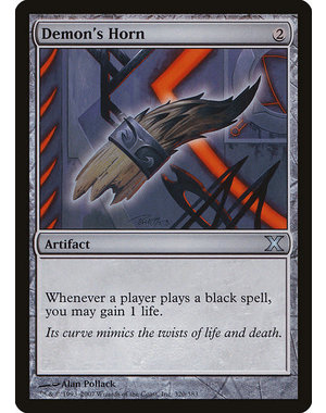 Magic: The Gathering Demon's Horn (320) Heavily Played