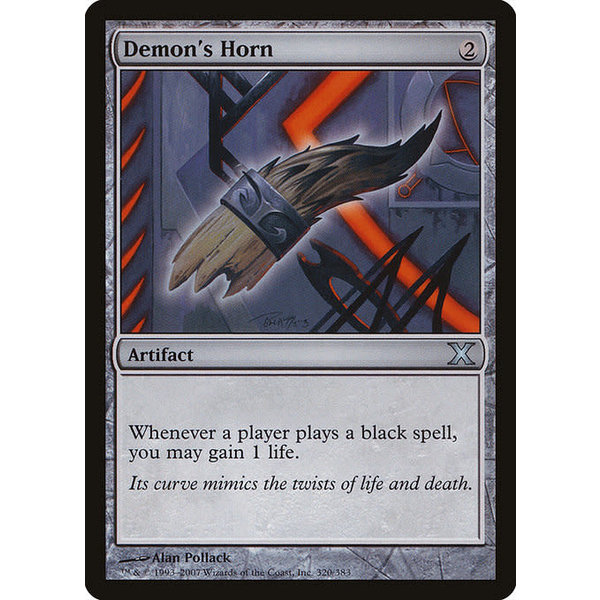 Magic: The Gathering Demon's Horn (320) Heavily Played
