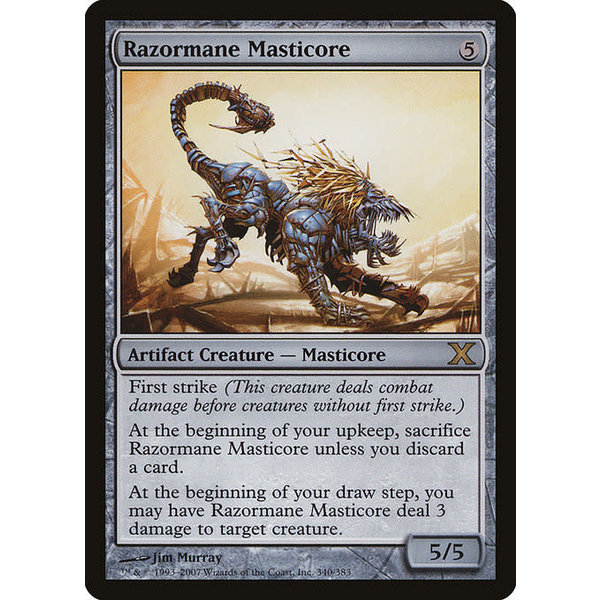 Magic: The Gathering Razormane Masticore (340) Moderately Played