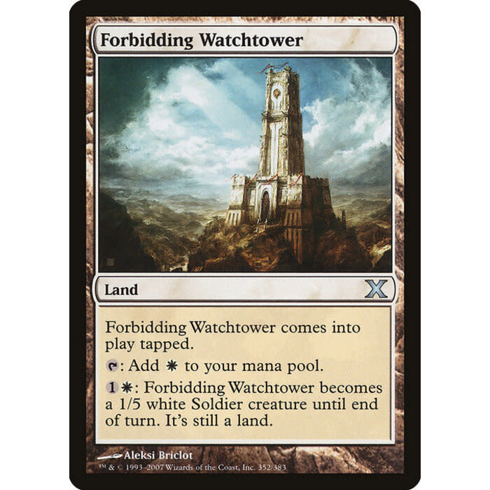 Magic: The Gathering Forbidding Watchtower (352) Lightly Played