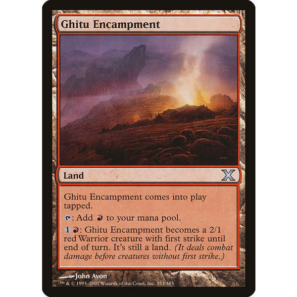 Magic: The Gathering Ghitu Encampment (353) Lightly Played
