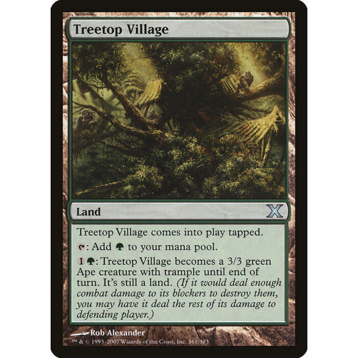 Magic: The Gathering Treetop Village (361) Lightly Played