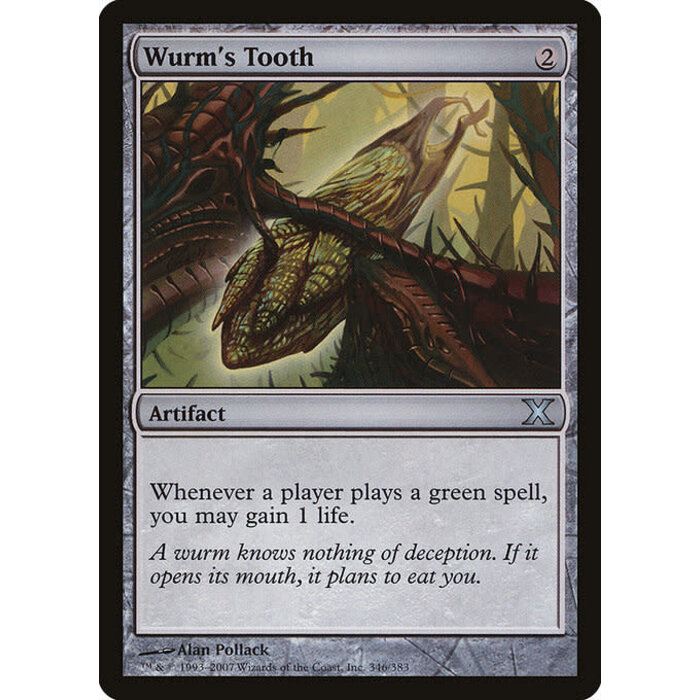 Magic: The Gathering Wurm's Tooth (346) Lightly Played Foil