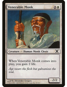 Magic: The Gathering Venerable Monk (055) Lightly Played Foil