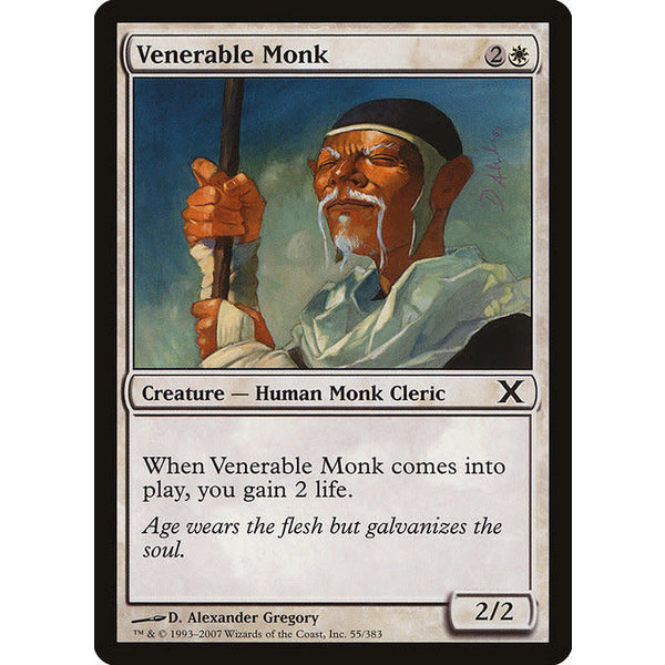 Magic: The Gathering Venerable Monk (055) LP Foil