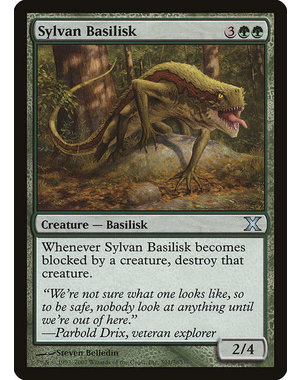 Magic: The Gathering Sylvan Basilisk (301) LP Foil