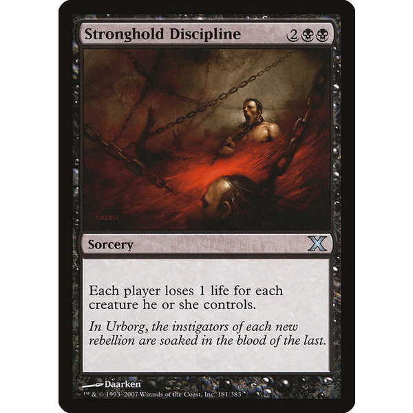 Magic: The Gathering Stronghold Discipline (181) Moderately Played Foil