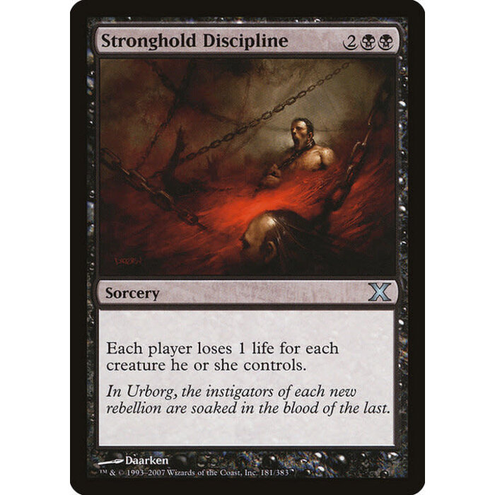 Magic: The Gathering Stronghold Discipline (181) Moderately Played Foil