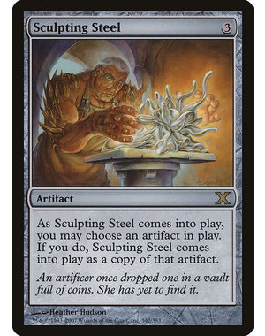 Magic: The Gathering Sculpting Steel (342) Lightly Played Foil