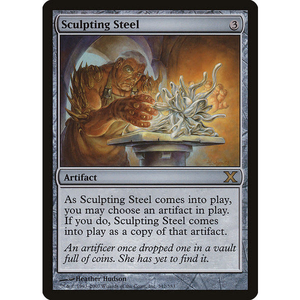 Magic: The Gathering Sculpting Steel (342) Lightly Played Foil
