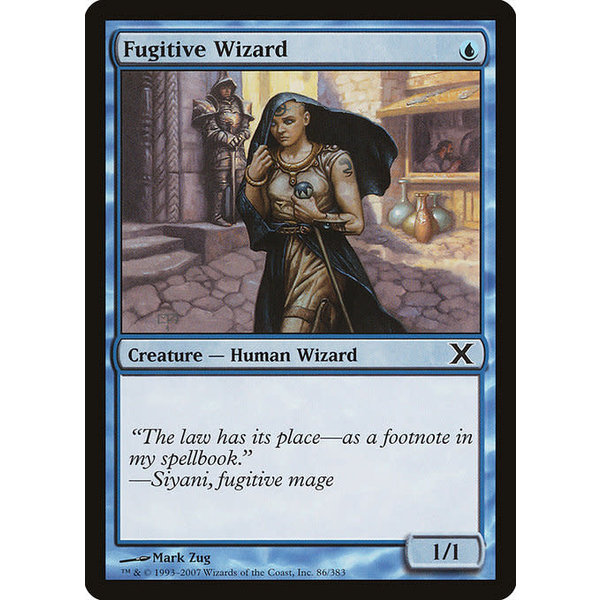 Magic: The Gathering Fugitive Wizard (086) Lightly Played Foil