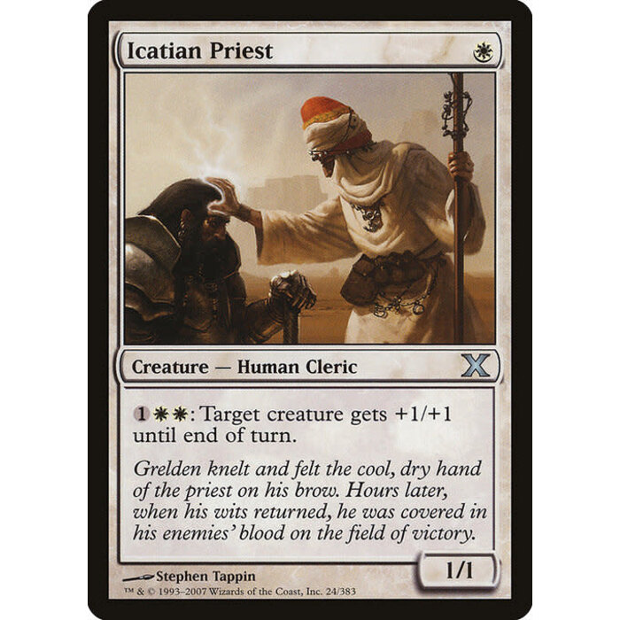 Magic: The Gathering Icatian Priest (024) Moderately Played Foil
