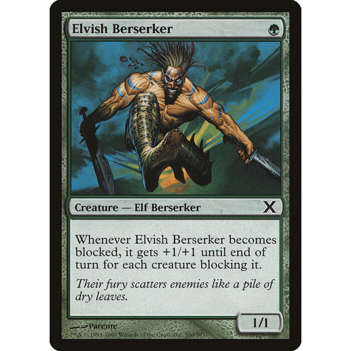 Magic: The Gathering Elvish Berserker (260) Moderately Played Foil