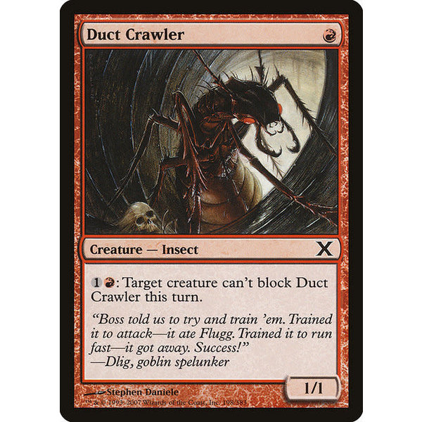 Magic: The Gathering Duct Crawler (198) Lightly Played Foil