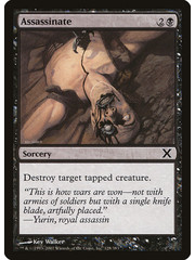 Magic: The Gathering Assassinate (128) Moderately Played Foil