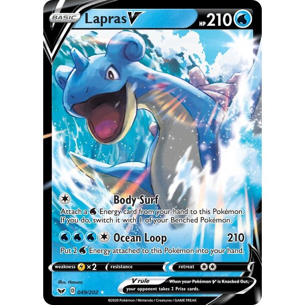 Pokemon Lapras V (049) Lightly Played