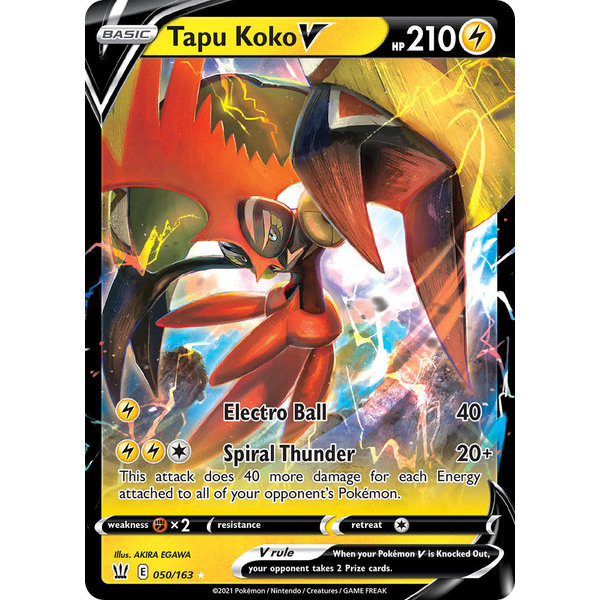 Pokemon Tapu Koko V (050) Lightly Played