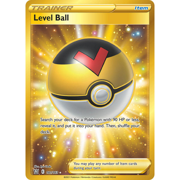 Pokemon Level Ball (Secret) (181) Lightly Played