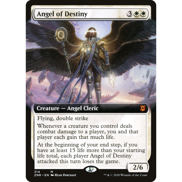 Magic: The Gathering Angel of Destiny (314) (Borderless) Lightly Played Foil