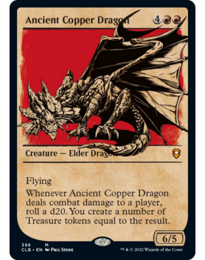 Magic: The Gathering Ancient Copper Dragon (Showcase) (396) Lightly Played
