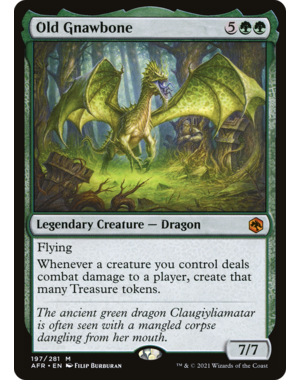 Magic: The Gathering Old Gnawbone (197) Lightly Played Foil