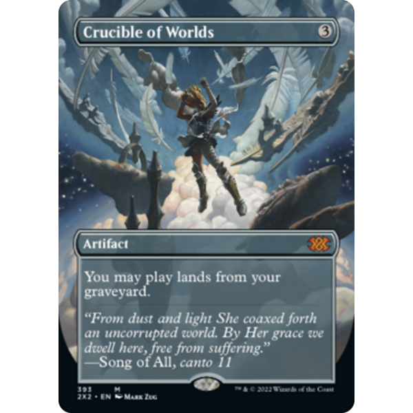 Magic: The Gathering Crucible of Worlds (Borderless) (393) Lightly Played