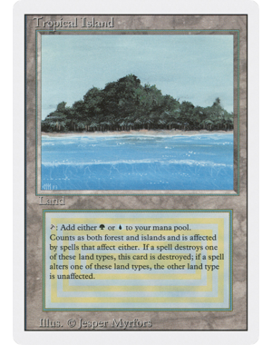 Magic: The Gathering Tropical Island (288) (Sleeve Playable) DMG